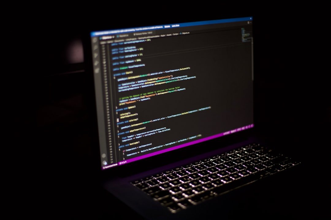 Laptop with program code